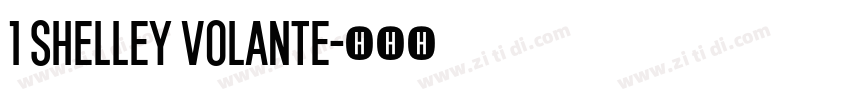 1 Shelley Volante字体转换